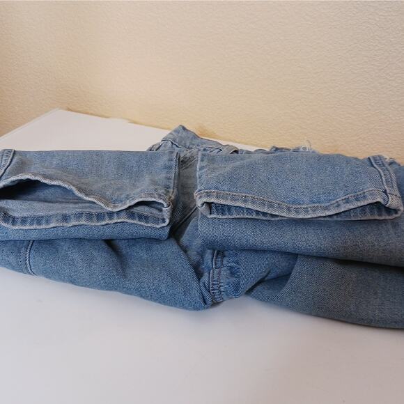 Celebrity Pink Jeans Juniors 0 Blue Carpenter High Rise Crop Straight Denim - Picture 12 of 12